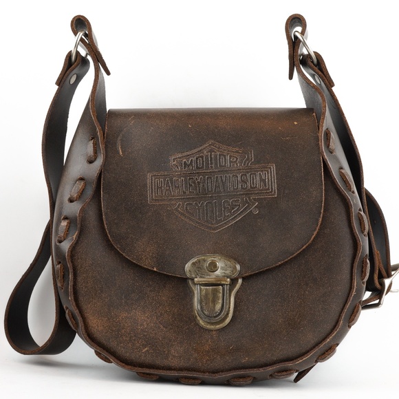 Harley-Davidson Handbags - Harley Davidson Leather Purse Satchel Saddle Bag
